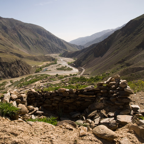 Firing position above the Panjshir Valley