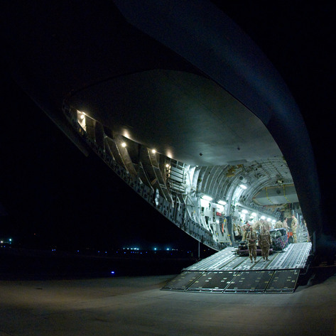 Waiting for aeromed casualties, Kandahar